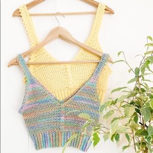 Crochet lyra crop top